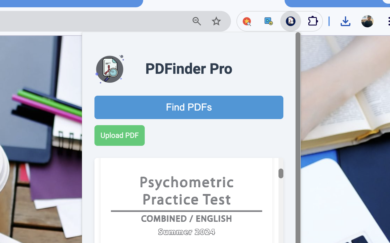 PDFinder Pro settings